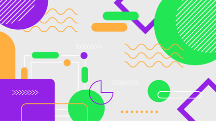 Flat design of abstract background