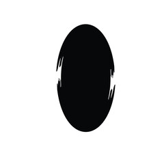 Grunge Vertical Oval Shape Filled Abstract rounded shape