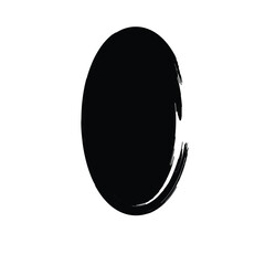 Grunge Vertical Oval Shape Filled Abstract rounded shape