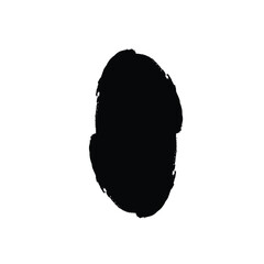 Grunge Vertical Oval Shape Filled Abstract rounded shape