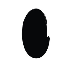 Grunge Vertical Oval Shape Filled Abstract rounded shape