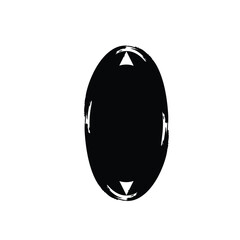 Grunge Vertical Oval Shape Filled Abstract rounded shape