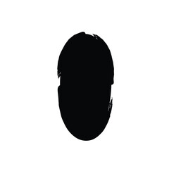 Grunge Vertical Oval Shape Filled Abstract rounded shape