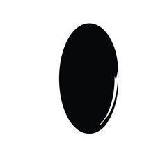 Grunge Vertical Oval Shape Filled Abstract rounded shape