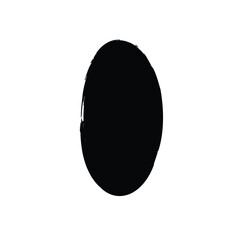 Grunge Vertical Oval Shape Filled Abstract rounded shape