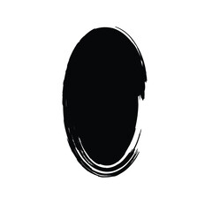 Grunge Vertical Oval Shape Filled Abstract rounded shape