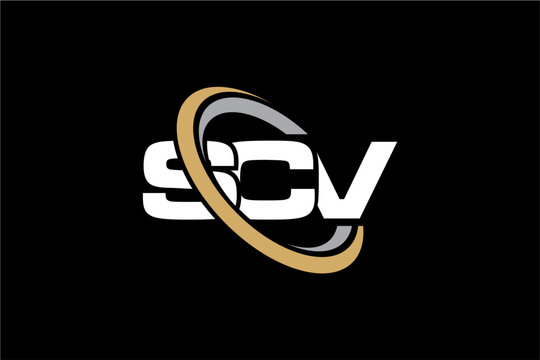 SCV creative letter logo design vector icon illustration
