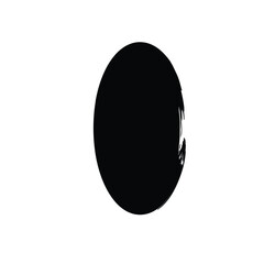 Grunge Vertical Oval Shape Filled Abstract rounded shape