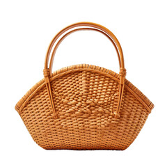 Nantucket Basket, transparent background, isolated image, generative AI
