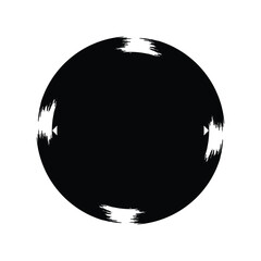 Grunge Circle Shape Filled Abstract rounded shape
