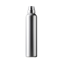 Silver Aluminium aerosol sprayer isolated transparent, Generative AI