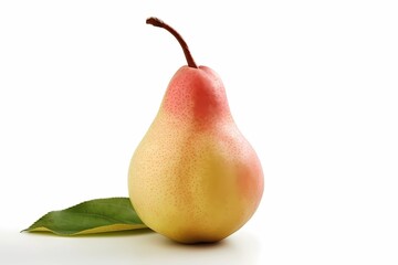 Juicy pear, Sweet, advertising banner isolated on white background,