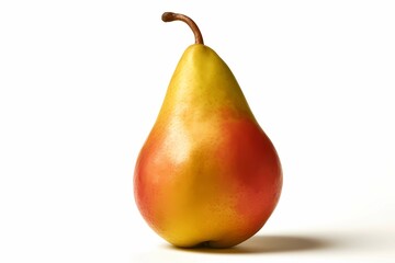 Juicy pear, Sweet, advertising banner isolated on white background,