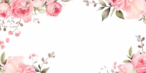 Floral abstract background, generative ai