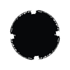 Grunge Circle Shape Filled Abstract rounded shape