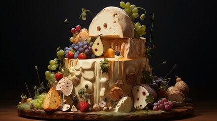 still life with cheese