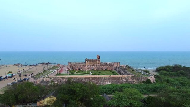 Danish Fort in Tranquebar. Tamil Nadu, India