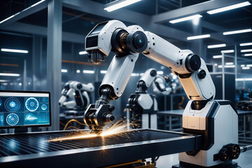 Fototapeta premium Future Intelligent Manufacturing Concept