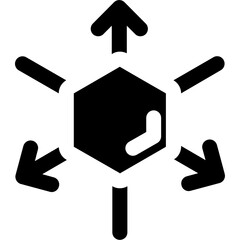 3d coordinate axis Icon