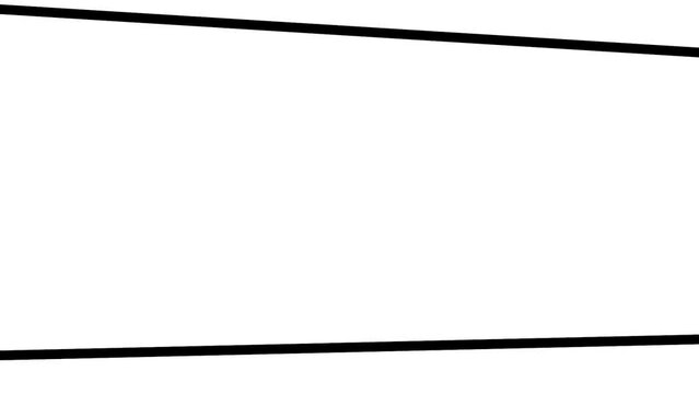 Horizontal lines dance and form a transition from a white background to a black one.