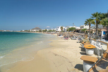 Obraz premium The beach at Agia Anna near Agia Prokopios on the island of Naxos Greece