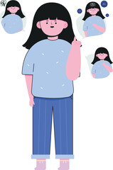 Girl explain about mental disorder