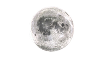 moon on transparent background, png format
