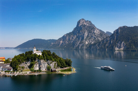 Austria, Upper Austria, Traunstein, Johannesbergkapelle at Traunsee lake