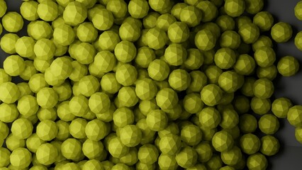 close up of 3d spheres made in blender