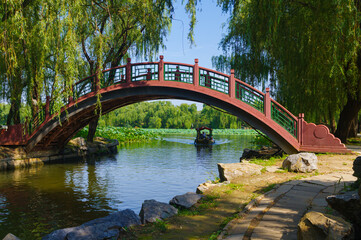 View of the Old Summer Palace in Beijing