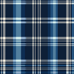 Tartan blue geometric seamless, pattern 