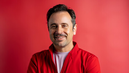 Obraz premium portrait of a person, Brightly Ambitious: Ultra Beauty Enthusiast's Smiles, AI Generated