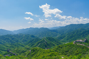 Fototapeta na wymiar Beijing Badaling Great Wall scenery