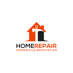 Fototapeta premium Illustration vector graphic of Construction, home repair, and Building Concept Logo Home Service Design Real Estate template