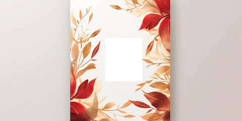 Abstract floral wedding background, generative ai