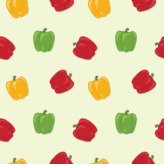 seamless pattern with peppers