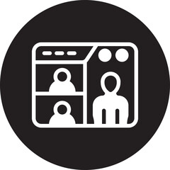 webinar glyph icon
