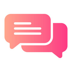 conversation gradient icon