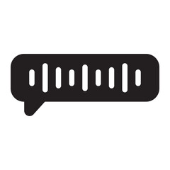 voice message glyph icon