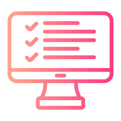 Fototapeta premium online test gradient icon