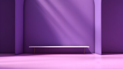 purple background for product presentation with shadow