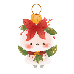 christmas decoration with holly