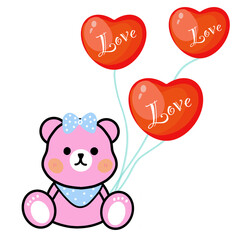 teddy bear with heart