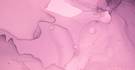 Gentle Pink Marble. Acrylic Wallpaper. Fluid Wave