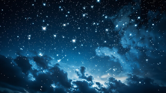 Starry Devotion": A night sky bursts with constellations, each representing a different facet of faith.