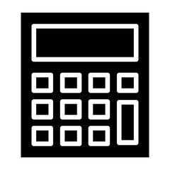 Fototapeta premium Solid Calculator icon