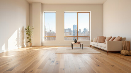 Fototapeta na wymiar modern bright interiors apartment living room