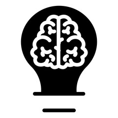Solid Innovation Idea bulb icon