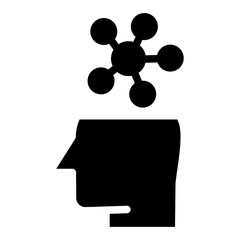 Solid Human Intelligent icon