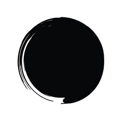 Grunge Circle Shape Filled Abstract rounded shape